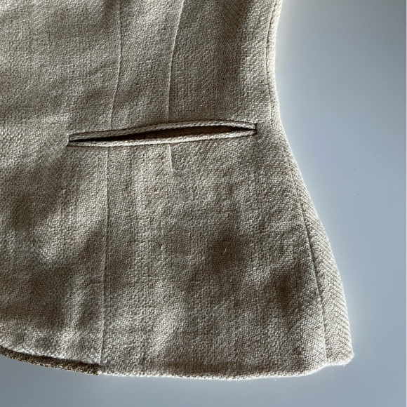 NWOT Ralph Lauren Black Label Gold Linen Blazer Suit Jacket - Picture 7 of 13